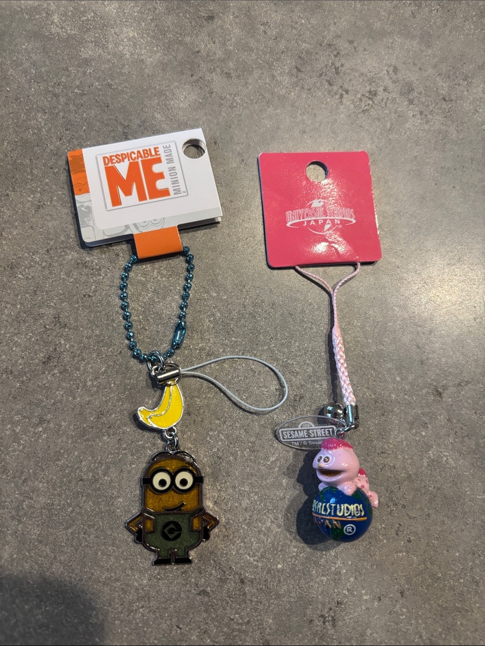 Universal Studio Japan Minion Keychain with Yellow Banana Charm